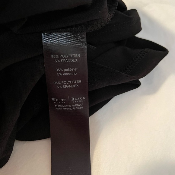 NWOT WHITE HOUSE BLACK MARKET XXS Black Cutout blouse - Picture 2 of 5